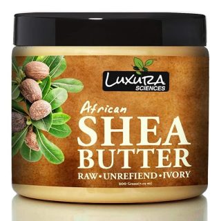 Luxura Sciences Pure African Shea Butter: Deep Moisture & Soothing Relief (200g)