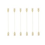 Accessher Gold Plated Invisible Transparent Stretchable Flexible and Adjustable Lightweighted Elastic Heavy Earrings Support Ear Chains for Women and Girls