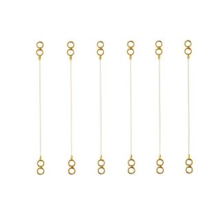 Accessher Gold Plated Invisible Transparent Stretchable Flexible and Adjustable Lightweighted Elastic Heavy Earrings Support Ear Chains for Women and Girls