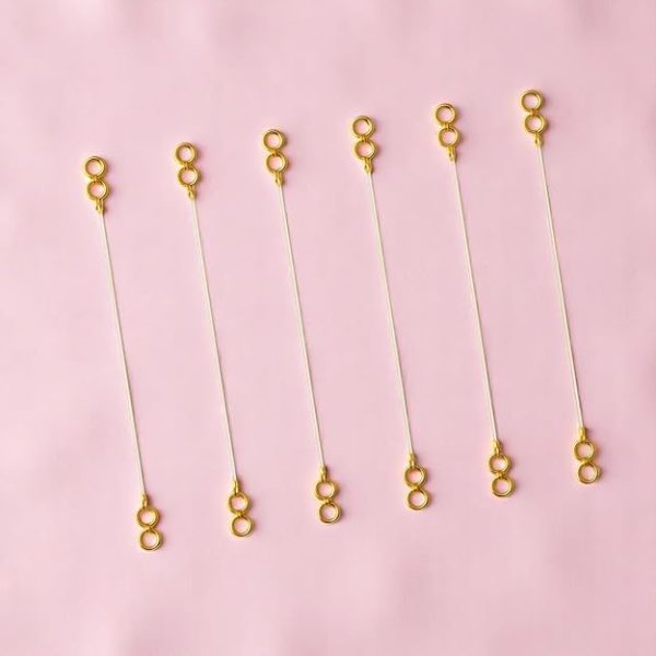 Accessher Gold Plated Invisible Transparent Stretchable Flexible and Adjustable Lightweighted Elastic Heavy Earrings Support Ear Chains for Women and Girls - Image 5