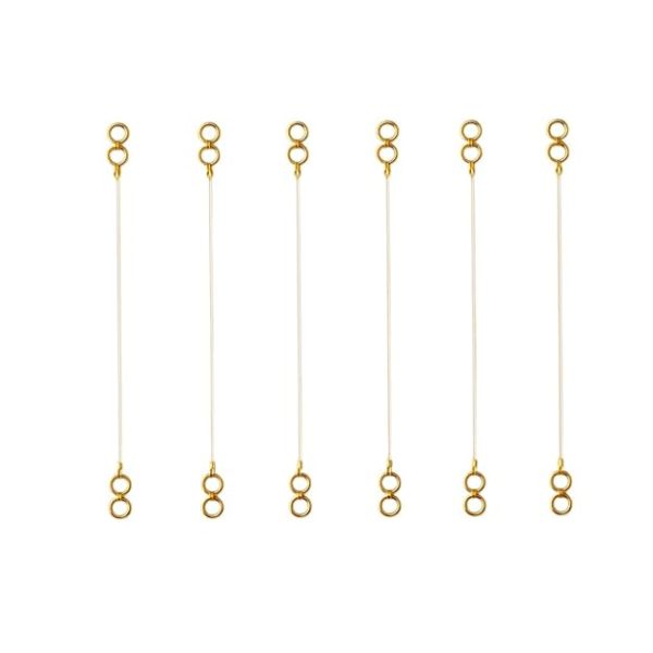 Accessher Gold Plated Invisible Transparent Stretchable Flexible and Adjustable Lightweighted Elastic Heavy Earrings Support Ear Chains for Women and Girls