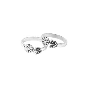 92.5 – 925 Sterling Silver Quirky Butterfly Floral Adjustable Openable Toe Rings