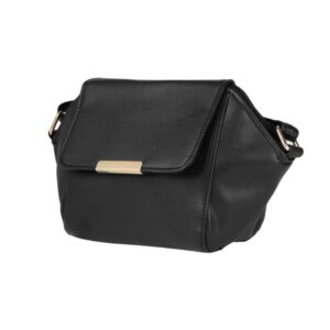 AccessHer Stylish Black Solid Sling Bag