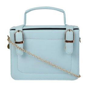 AccessHer Blue Faux Leather Stylish Hand Bag Solid Sling Bag for Women