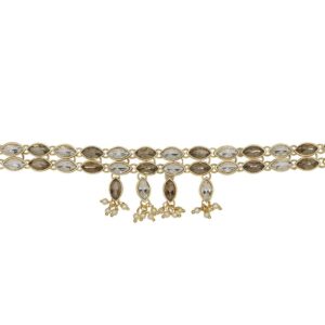 Traditional Gold Plated Cubic Zirconia Stones Used Vanki/Bajubandh/Armlet
 for Women and Girls