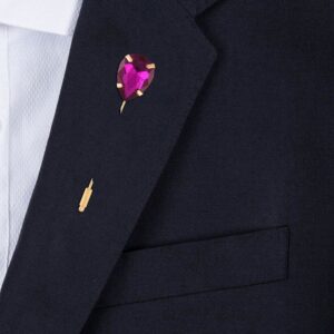 Gold Plated Stylish Geek Glasses Lapel pin