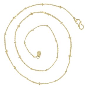 Gold Plating Thin Stylish Italian Delicate Chain for women
