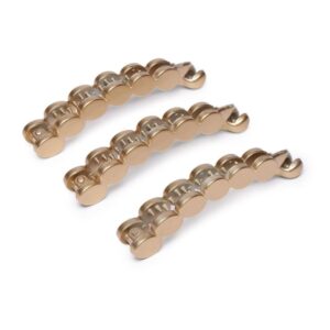 AccessHer Women Gold-Toned Set of 3 Banana Clip