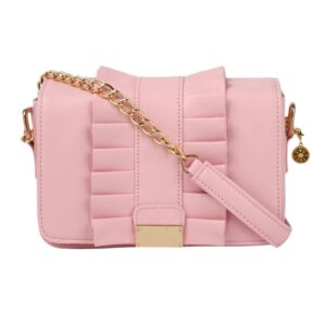 AccessHer Pink Solid Sling Bag