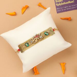 Quirky Single Thread Bro Rakhi with Greeting Card for Brother & Gifting