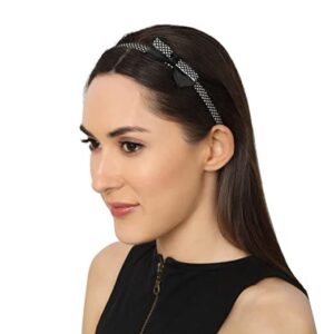 Women Casual Wear Handcrafted Black Floral Hairband For Girls and Women