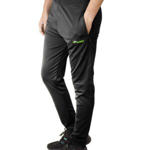 Varjish Unisex Zip Pocket Polyester Lycra Trackpant Black