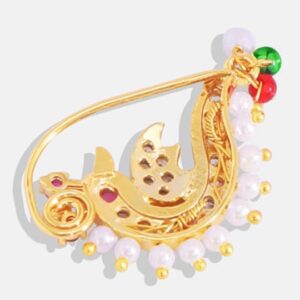 Gold-Plated Cubic Zirconia Clip On Nath
