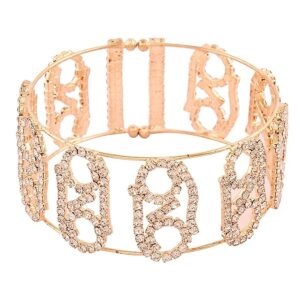 AccessHer Elegant Rhinestone Hand Cuff Bracelet with American Diamond for Women