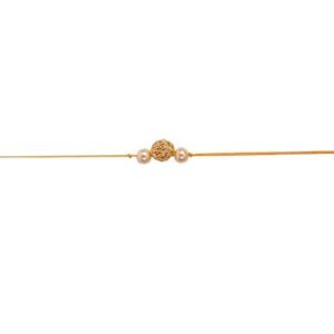 AccessHer Elegant Pearl Rakhi for Beloved Brother Pack of 6