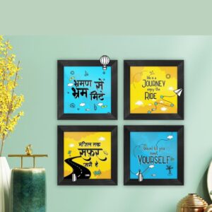Travel Lover’s Gift: Wooden Frames & Stickers Set