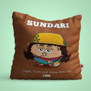 Sundari Printed Cushion Cover with Filler