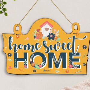 Home Sweet Home Printed Wooden Home Entrance Decor