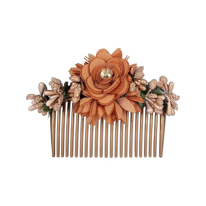 Accessher Multicolor Acrylic Comb Hair Clips - Indo Western Jooda & Side Pin Set (Pack of 3) - Image 5
