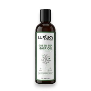 1. Green tea hair oil Luxura Sciences Green Tea Hair Oil with Onion Oil for Hair Nourishment & Improvement (200 ML)