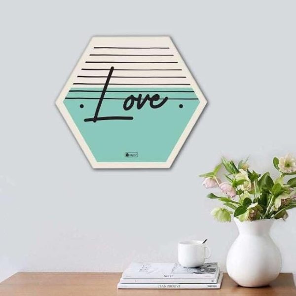 Indigifts Diwali Decoration for Home Hexagon Wall Decor Poster Frame- Set of 3, Wall Decoration Items for Frame, Wall Decoration Items for Frame, Poster Frames For Wall, Hexagone Frames Wall - Image 4