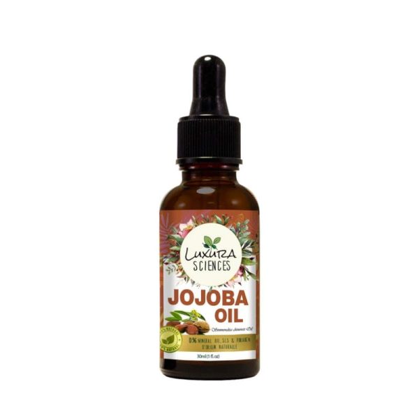 Luxura Sciences JOJOBA OIL Natural Unrefined Moisturizer for Skin Hair and Nails,Natural Cold Pressed Unrefined Hexane Free Oil for Hair & Face (30 ML)