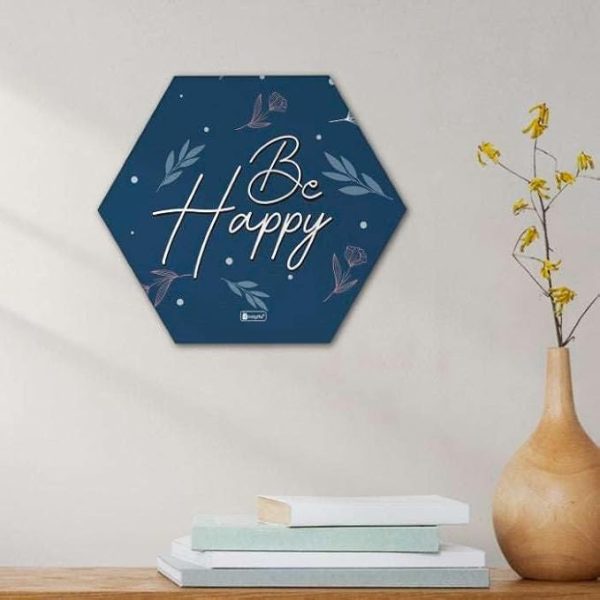 Indigifts Diwali Decoration for Home Hexagon Wall Decor Poster Frame- Set of 2, Frames for Wall Hanging, Wall Frames Quotes, Hexagone Frames Wall, Wall Frames for Office, Hexagone Frames for Craft - Image 2