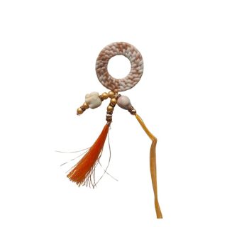 ACCESSHER Unisex Traditional Handcrafted Rakhi with Elephant Charm and Tassel for Beloved Bhabhi/Gifting with Roli Kumkum Packets & Happy Rakshabandhan Card