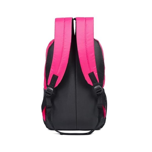 BAGSSY 32 L Bag for School | College | Casual Multipurpose Backpack for Students | Water Resistant | Unisex Design | Stylish & Durable | 1 Year Warranty Pink & Black... - Image 5