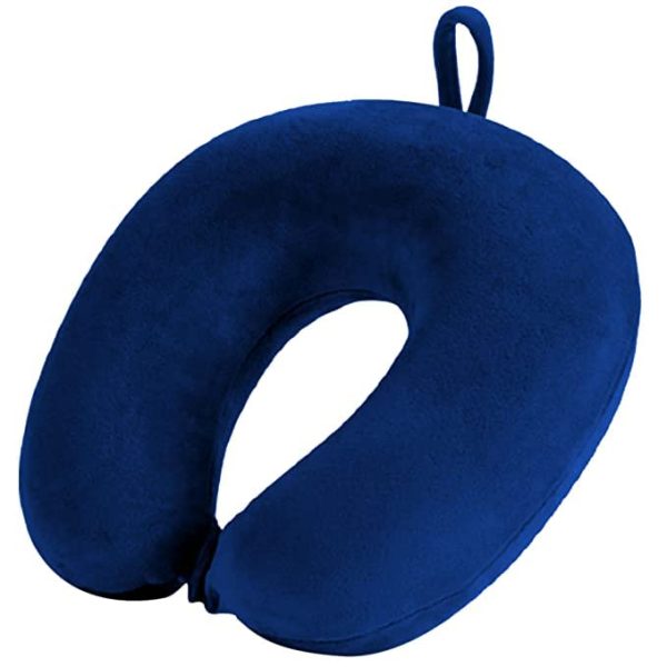SWARG HOMES Super Comfy Premium Neck Pillow for Travel | Rest Cushion for Travel in Flight | Car | Train | Airplane | Relief Sleeping for Men and Women | Cervical Support | Comfort in Neck at Office and Home [Blue] - Image 6