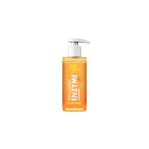 Luxura Prima Papaya Sorbet ENZYME Cleanser/Face Wash 100ml For Luxurious Skin,Ultra Light and Refreshing