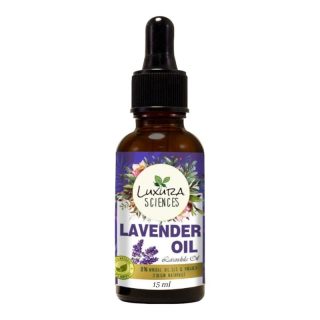 Luxura Sciences Lavender oil for hair growth skin care nail strengthening aromatherapy soothing scalp massage pure and natural therapeutic grade oil for relaxation wellness 15ml