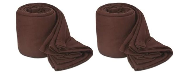 SWARG HOMES Polar Fleece Blanket | Single Bed | Weight (800 Grams) | Useful for All Seasons | Ultra Soft & Warm | Light-Weight Travel Blanket | Home AC Blanket | 90x60 inch | Brown - Image 4