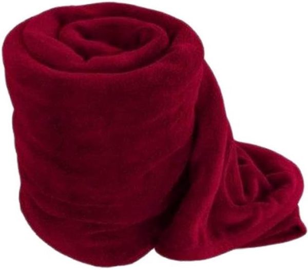 SWARG HOMES Polar Fleece Blanket Double Bed Weight 1300 Grams Blanket| All Season Ultra Soft & Light-Weight Travel Blanket | Home AC Blanket 90x90 inc Maroon - Image 4