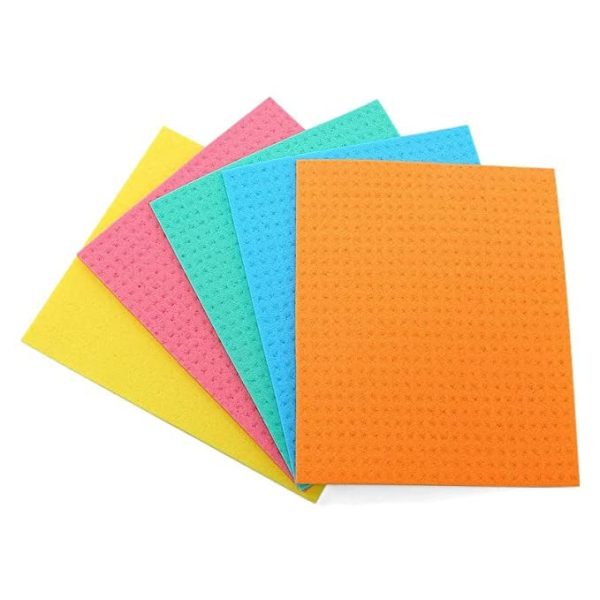 Swarg Kitchen Cellulose Cleaning Sponge Wipes or Kitchen, 20 x 16 x 0.5 cm - Pack of 10 Wipes (Multicolor).Kitchen & Home Cleaning, Higenic Cleaning for Oil and dust Free Kitchen - Image 6