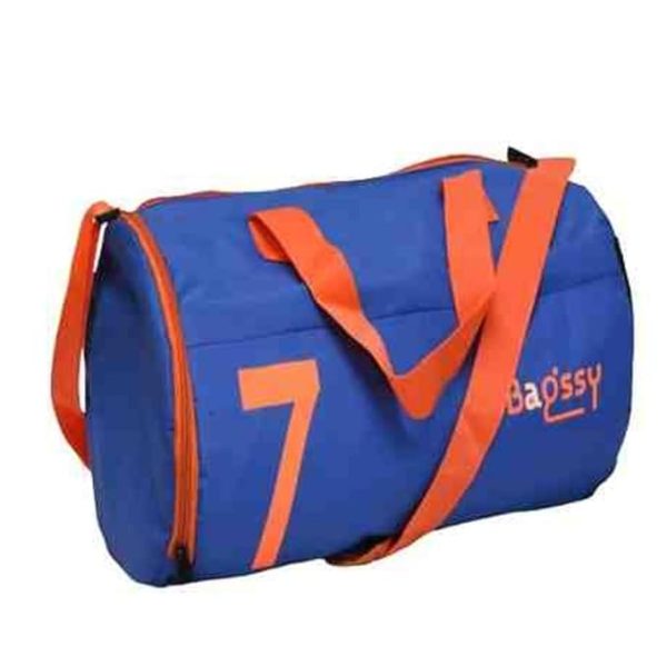 Bagssy Multipurpose Gym/Duffle Bag with Shoe Compartment & 1 Half Mesh Pocket (Blue) 20 L Bag for Men& Women Casual Multipurpose Bag, Water Resistant, Unisex Design, Stylish & Durable