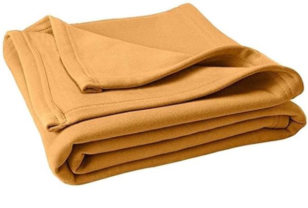 SWARG HOMES Polar Fleece Blanket Double Bed weight 600 Grams Blanket| All Season Ultra Soft & Light-Weight Travel Blanket |,Home AC Blanket 90x90 inch, Beige - Image 4