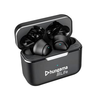 Hungama HiLife Newly Launched Bounce 301 HiLife Wireless in Earbuds with BT V5.1, Up to 60Hours Playback, IPX4 Water Resistance, with 1 Year Free Subscription of Hungama Music & Hungama Play, Black