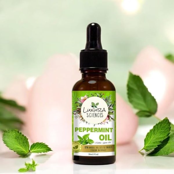 Luxura Sciences Organic Peppermint Essential Oil for Diffuser Relaxation and Hair Care with Mentha Piperita Extract Refreshing Mint Aroma for Home and Office Use (30 ML) - Image 4