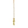 ACCESSHER Gold Plated Filigree Ball & Pearl Bhaiya Bhabhi Rakhi Set with Roli, Kumkum & Greeting Card