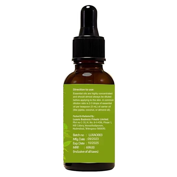 Luxura Sciences Organic Amla Oil - With Dropper 30ml - Image 3