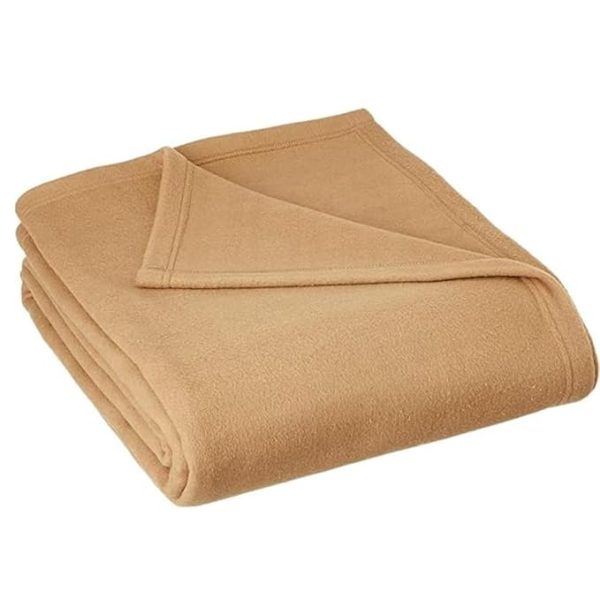 Solid Single Fleece Blanket-800GM (Beige)