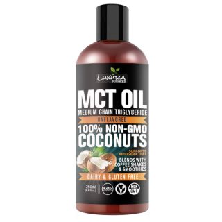 Luxura Sciences Organic MCT OIL 250 ML | Supports Ketogenic Diet |Dairy & Gluten Free | For Weight & Energy Management| Non-GMO
