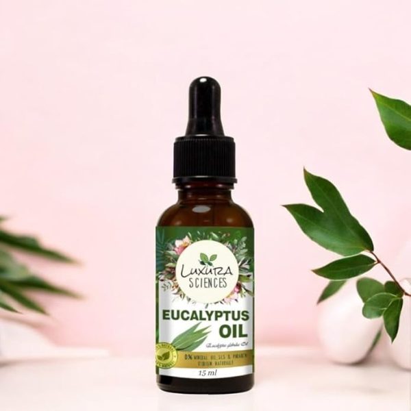 Luxura Sciences Eucalyptus Essential Oil for Hair Skin Nails and Aromatherapy 15ml Soothing and Refreshing Oil for Relaxation Scalp Care Massage Diffuser and DIY Skincare - Image 2