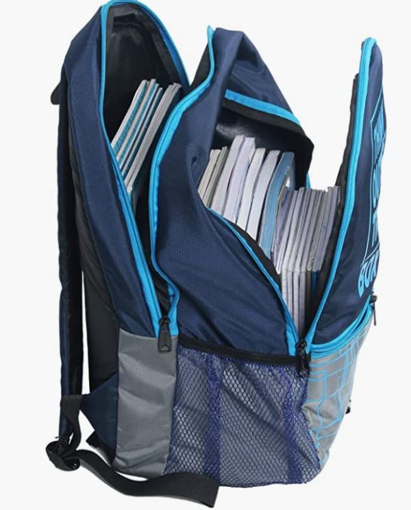 BAGSSY 32 L Bag for School and College | Casual Multipurpose Backpack for Students | Water Resistant | Unisex Design | Stylish & Durable | 1 Year Warranty Sky & Navy Blue. - Image 4