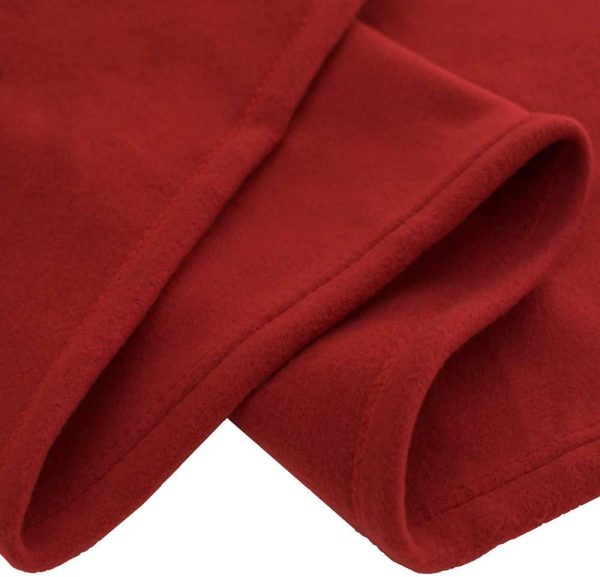 SWARG HOMES Polar Fleece Blanket Double Bed Weight 1300 Grams Blanket| All Season Ultra Soft & Light-Weight Travel Blanket | Home AC Blanket 90x90 inc Maroon - Image 6
