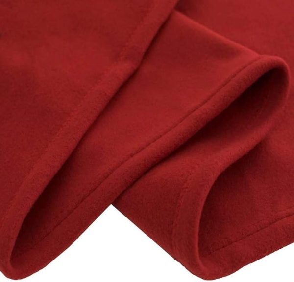 SWARG HOMES Polar Fleece Blanket Double Bed Weight 1300 Grams Blanket| All Season Ultra Soft & Light-Weight Travel Blanket | Home AC Blanket 90x90 inc Maroon - Image 3