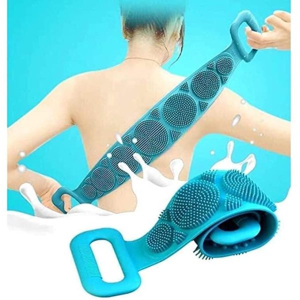 Swarg Homes Silicone Body Scrubber Belt, Double Side Shower Exfoliating Belt Removes Bath Towel, (Double Chopping Belt Scrubber Washer for Bath) - Image 6