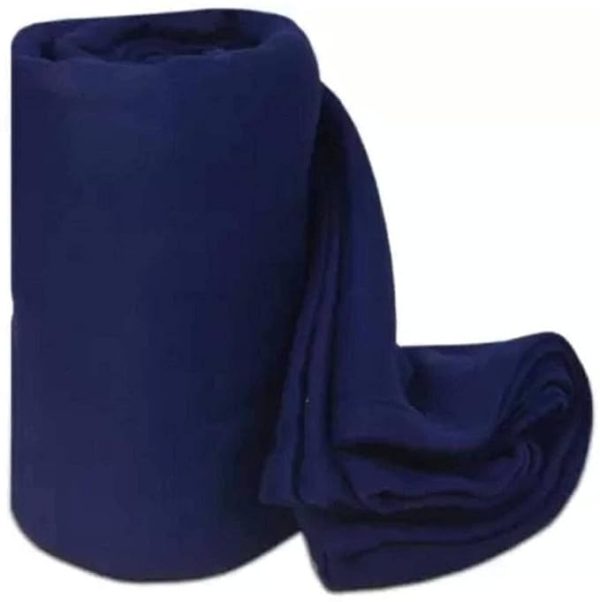 SWARG HOMES Polar Fleece Blanket Double Bed weight 600 Grams Blanket| All Season Ultra Soft & Light-Weight Travel Blanket | Home AC Blanket 90x90 inch, Blue - Image 2