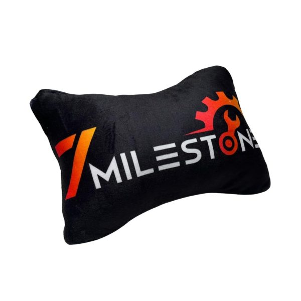 7 Mile Stone Car Neck Rest Pillow Set of 2 Black